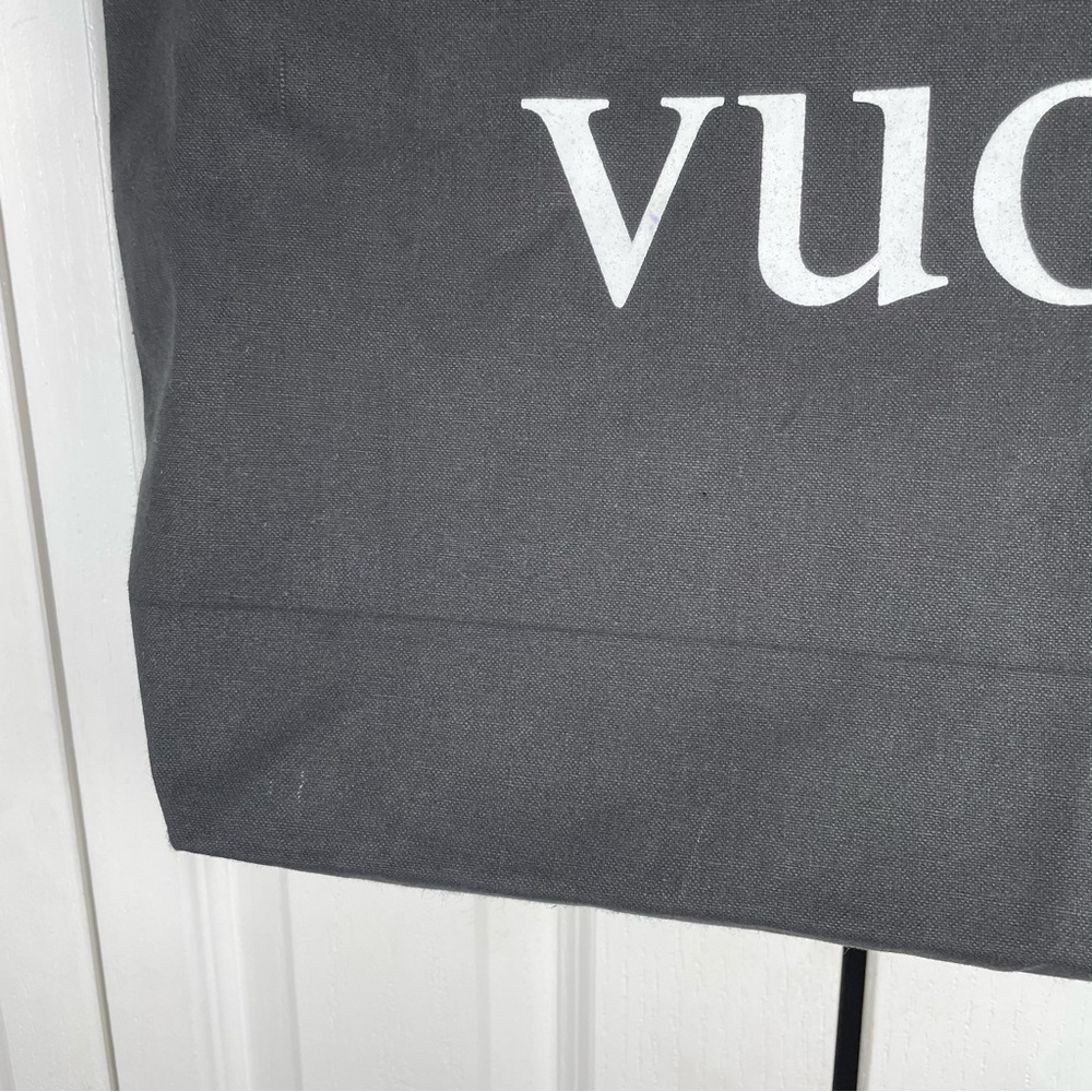 Vuori The Rise The Shine Canvas Tote Bag Black & White 100% Cotton Market Eco - Picture 3 of 14